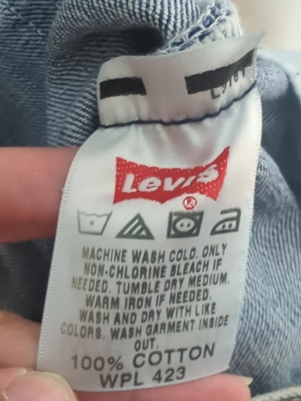 Levis Mens Blue Jeans 501 Vintage 90s Mexico Button Fly Medium Straight 32 x 30